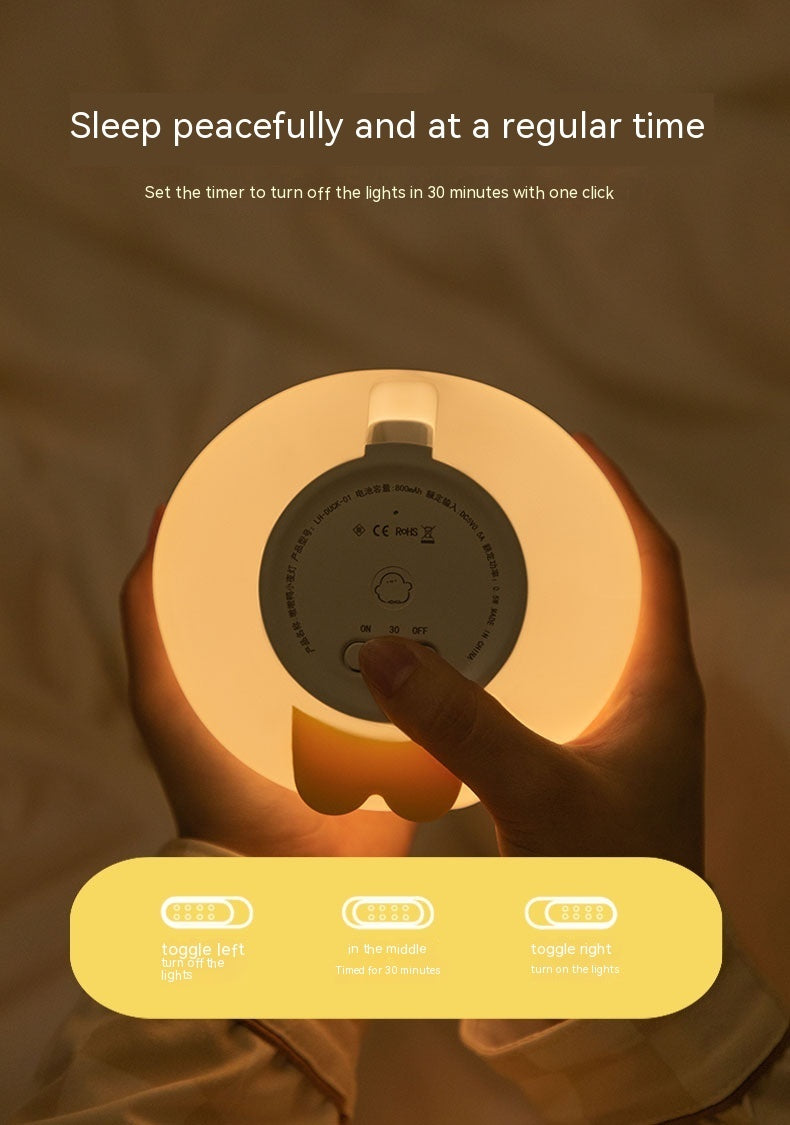Söt nattlampa i LED med silikon material.