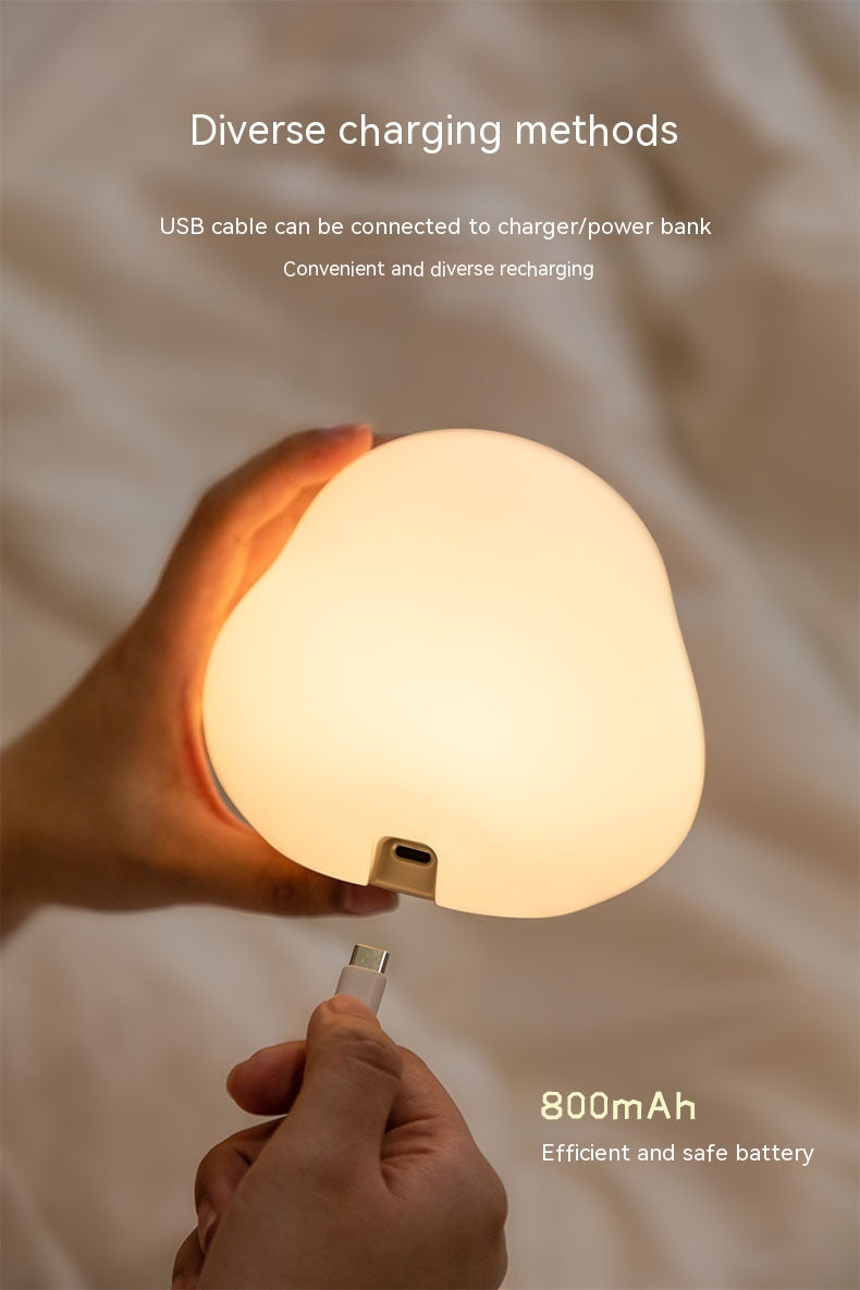 Söt nattlampa i LED med silikon material.