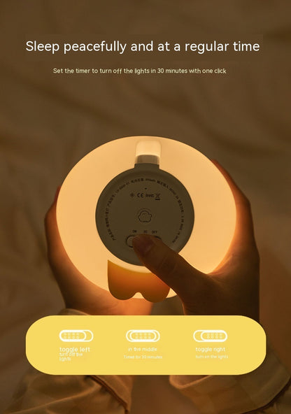 Söt nattlampa i LED med silikon material.